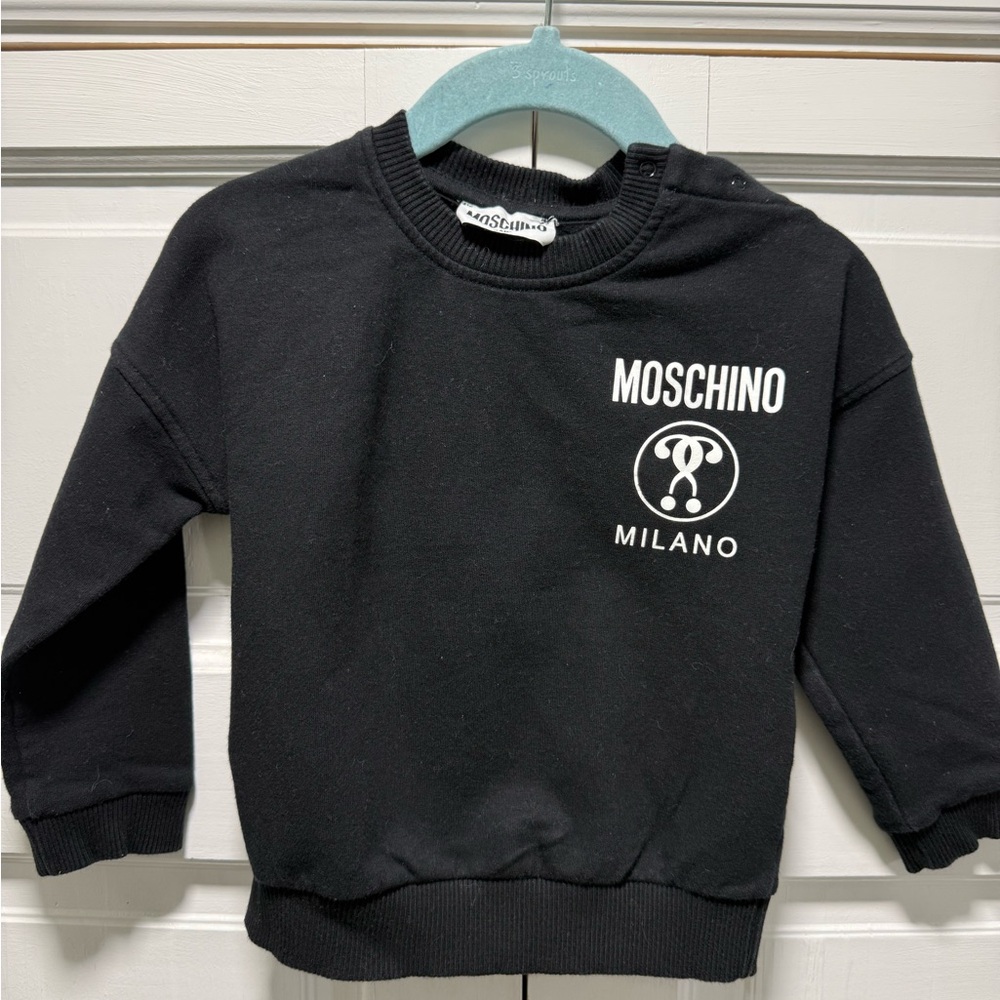 Moschino Kids Black Logo Sweatshirt